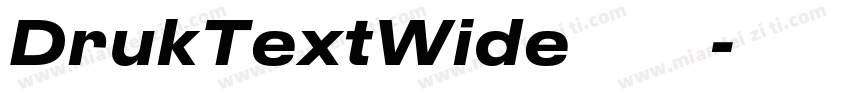 DrukTextWide 字体下载字体转换